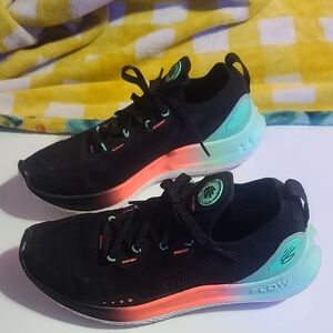 Under Armour Curry Flow Go Black and Multicolor Sneakers